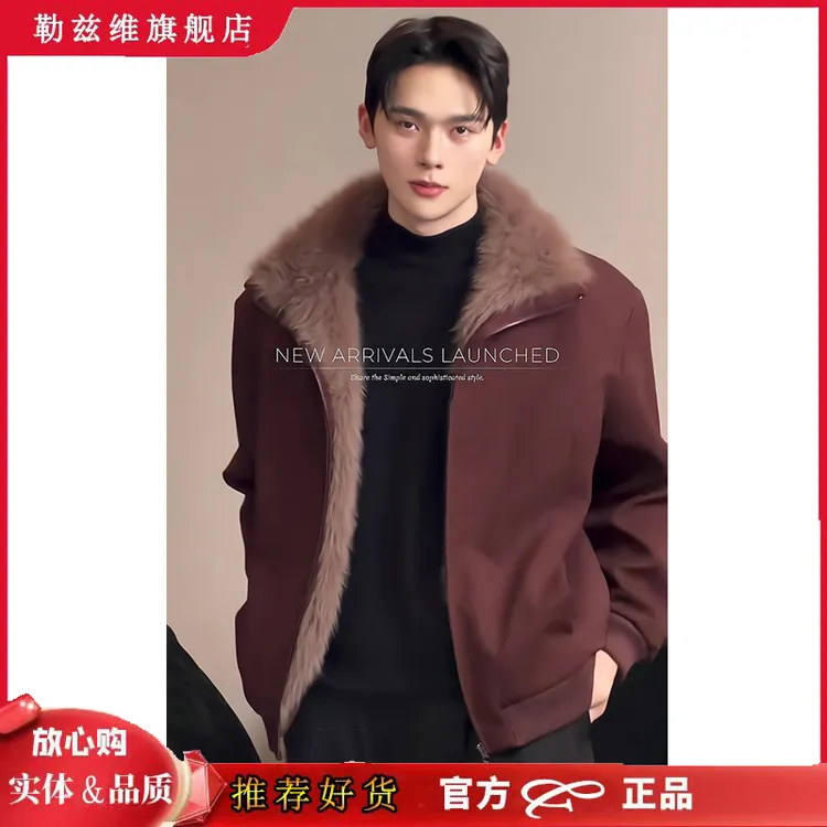 2025新款座山雕男士冬季立领垫肩棉衣加棉加厚保暖气质百搭外套