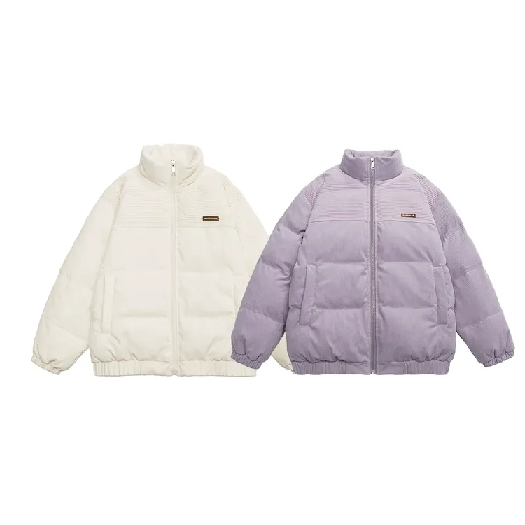 冬季加厚情侣绒毛保暖立领加厚面包服休闲百搭男女宽松棉服 F2338