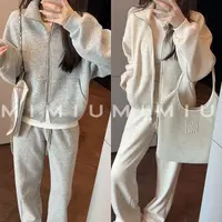 【mimius】喵喵 许妍套装加厚绒立领卫衣+长裤 G10022