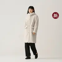 无印良品 MUJI 女式 可水洗抓绒 牛角扣外套女款25年秋冬新品