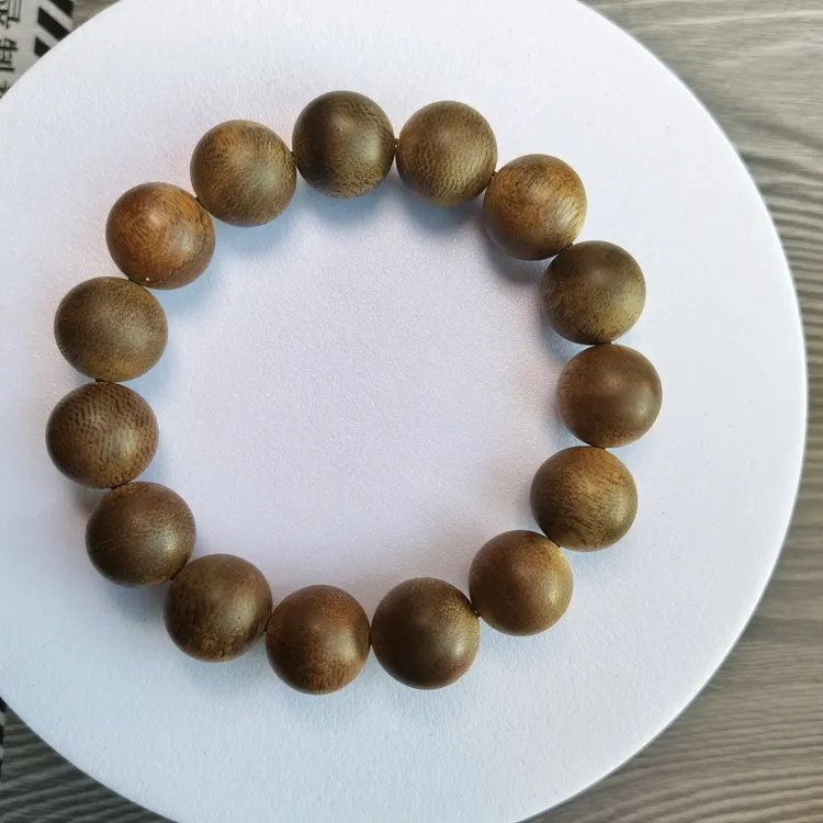 沉香手串 1.5单圈白奇楠 一物一证 先鉴定后发货