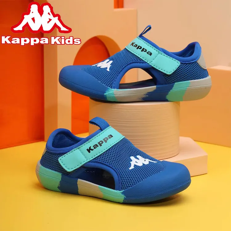 Kappa Kids卡帕新款凉鞋软底男童透气儿童凉鞋女童轻便休闲沙滩鞋