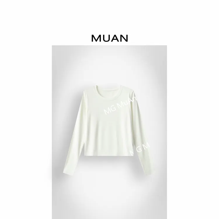 木岸MUAN：《小基础打底》 “基础系列”定制纯色百搭上衣女DG3-8877