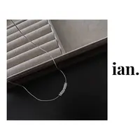 坠链均925银 【ian】碎银子 冷淡风小众s925纯银百搭蛇骨项链