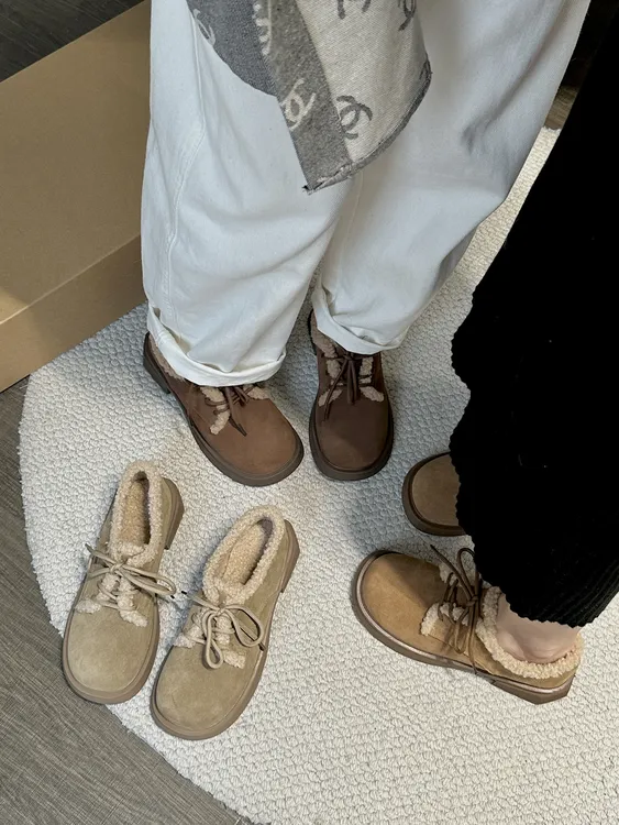 秋冬休闲外穿加绒舒适防滑平底勃肯鞋8123