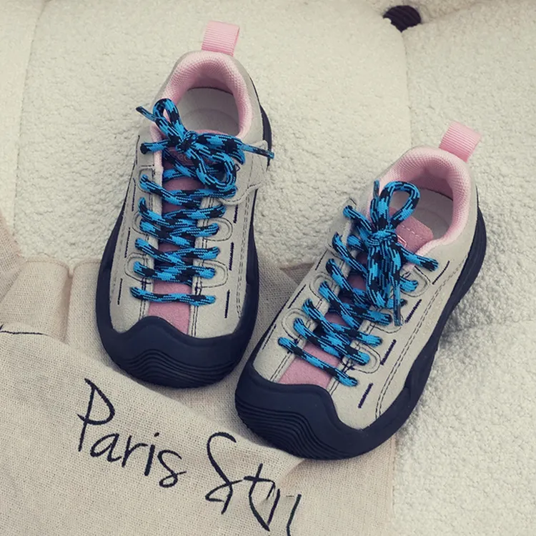 真皮户外儿童登山鞋春秋男宝宝机能鞋女童运动鞋轻便跑步软底学步