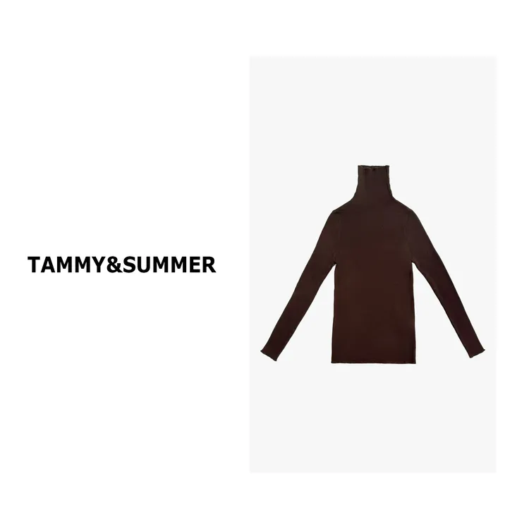 【Tammy&Summer】简约休闲百搭软糯舒适高领修身打底羊毛衫531965