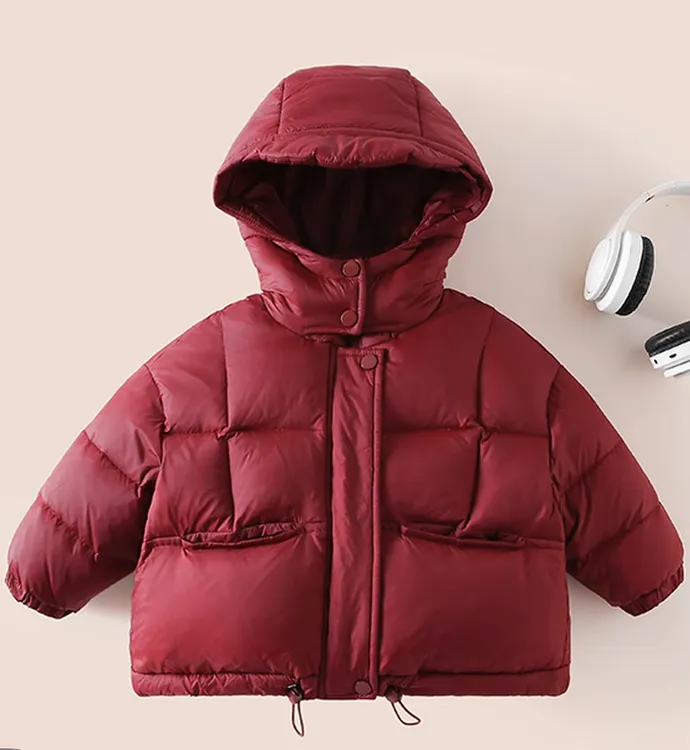 （小小洛粉丝专享）儿童连帽棉服短款冬季保暖加厚外套宝宝冬装
