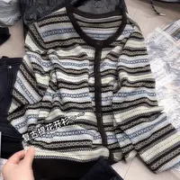 米蓝家名殿JANGNANJI复古提花春秋羊毛开衫毛衣打底衫0011