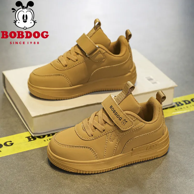 巴布豆儿童鞋板鞋男童运动鞋秋季网面中大童3到6岁耐磨透气6-12岁