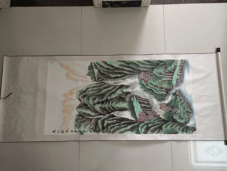 【59】作品:高山流水 规格:四尺整张 作者:李洪增