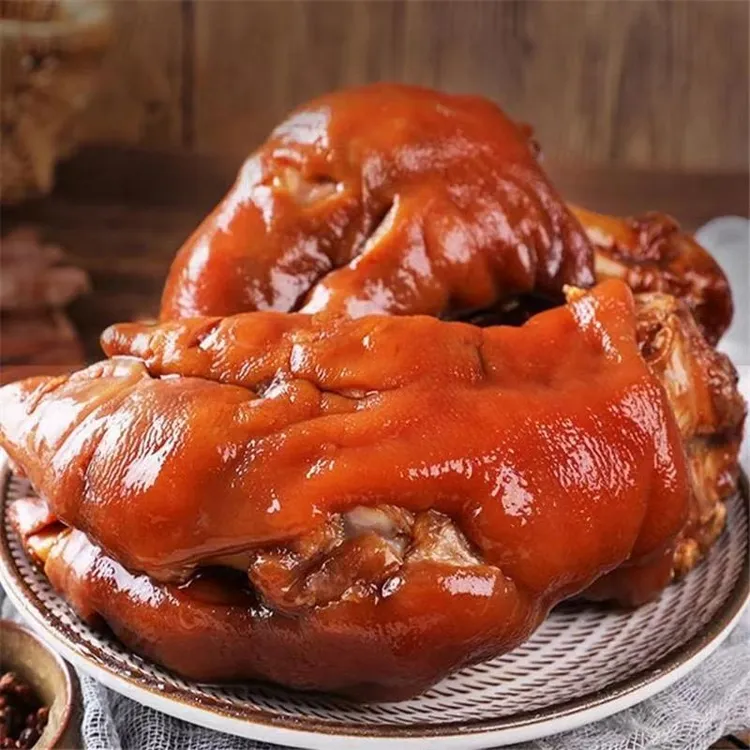 豫叶秃哥平顶山老字号王洛口味红烧猪蹄整只熟食猪蹄零食商品图