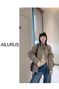AILURUS【秋意绵绵】2025深圳欧货秋冬百搭洋气风衣上衣