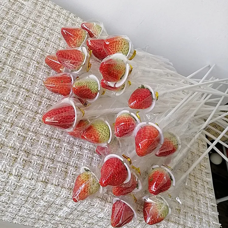 【花约】竹签卡通花束烧烤用具花艺纳米竹签固定草莓花束气球托