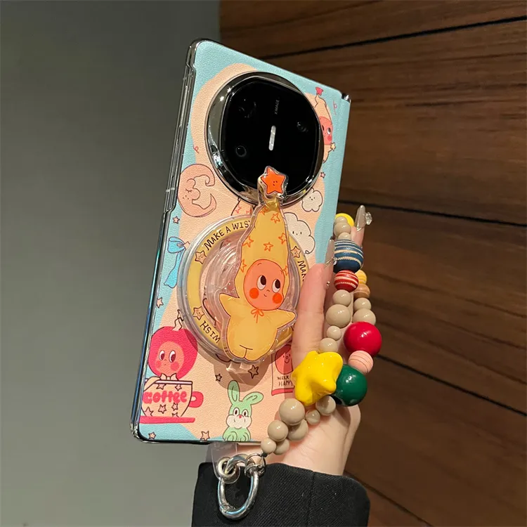 卡通高帽公仔适用华为mateX6典藏版折叠屏手机壳MateX5磁吸x3新款