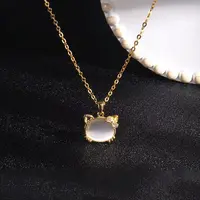 【26】蝴蝶结猫咪项链女简约百搭锁骨链网红气质饰品