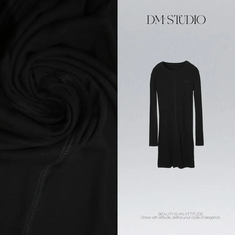 DEDM•STUDIO/气质减龄轻奢修身显瘦针织连衣裙2509LYQ/MM2025YJ61