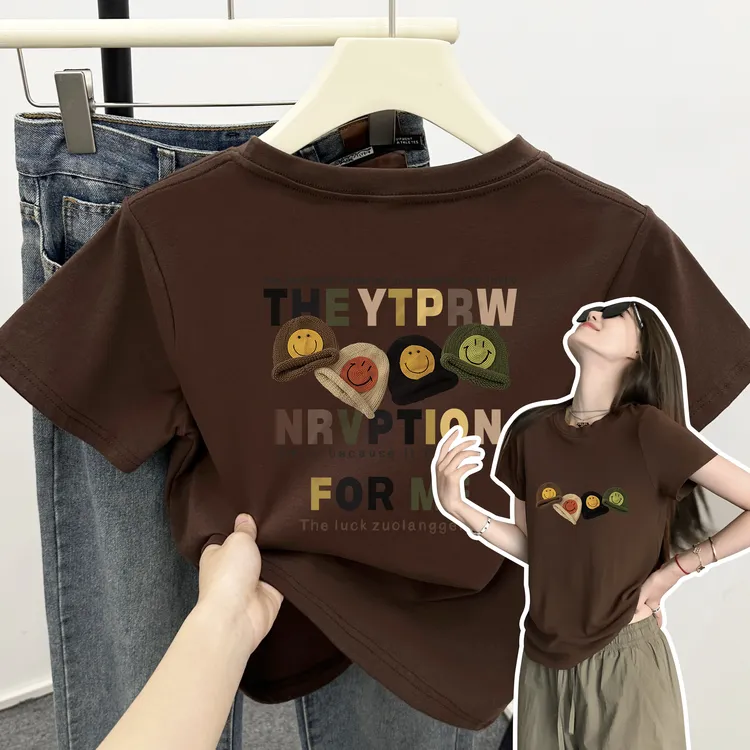 250斤大码女装正肩短袖t恤女高弹力棉显瘦修身复古圆领内搭上衣潮