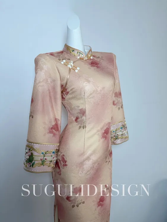 苏故里【霓裳】冬季新款修身显瘦气质女人味旗袍加绒加厚改良版优雅