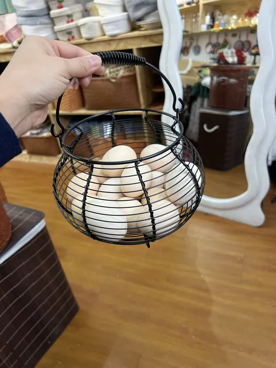 预售！【OYUM鸡蛋篮子】铁丝篮家用镂空复古手工编篮创意