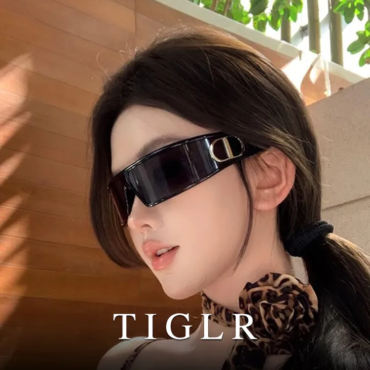 2025新款发箍墨镜女二合一高级感网红未来感太阳眼镜防紫外线防晒