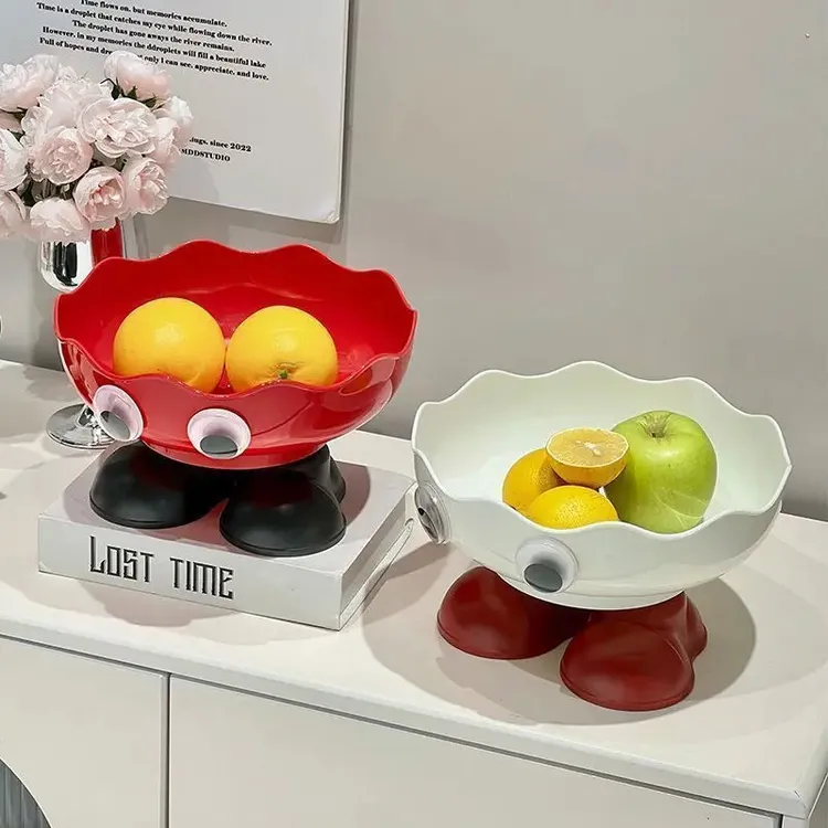 高脚水果盘高颜值可沥水果盆客厅茶几糖果零食坚果盘子家居饰品