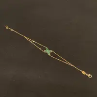 99新 Chaumet/尚美 壹臻/欢.缘 南男 绿色孔雀石手链/50937542