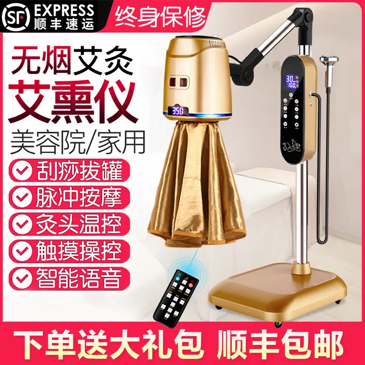 艾灸熏蒸仪家用理疗烤灯按摩仪美容院理疗灯无烟烤电理疗仪艾灸机