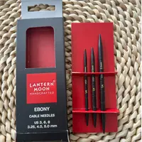 PANPASI/潘帕斯KP Lantern Moon 乌木麻花针实用编织工具
