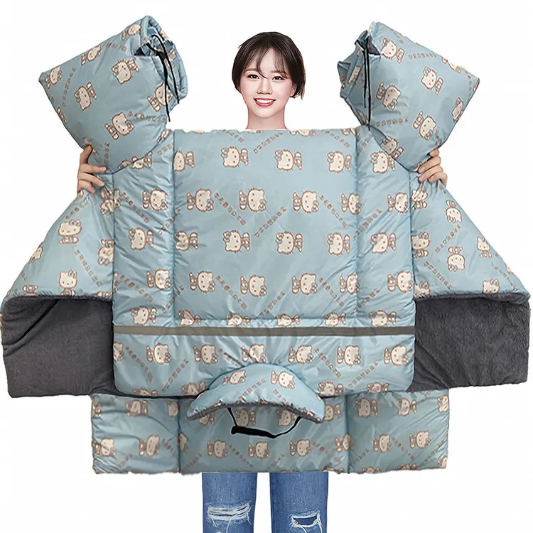 电动车挡风被冬季新款加绒加大加厚防水护膝保暖电动踏板摩托通用