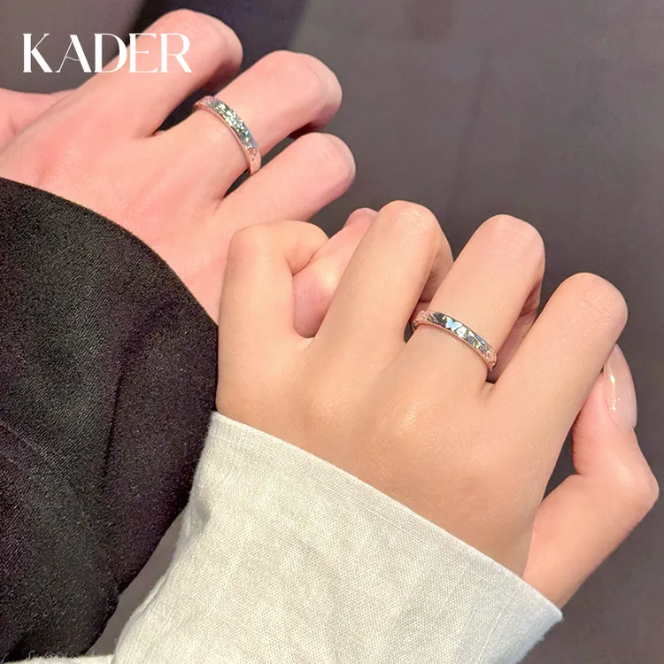 KADER/卡蒂罗 925银戒指 蝶焰之契情侣对戒夜光百搭轻奢圣诞礼物商品图