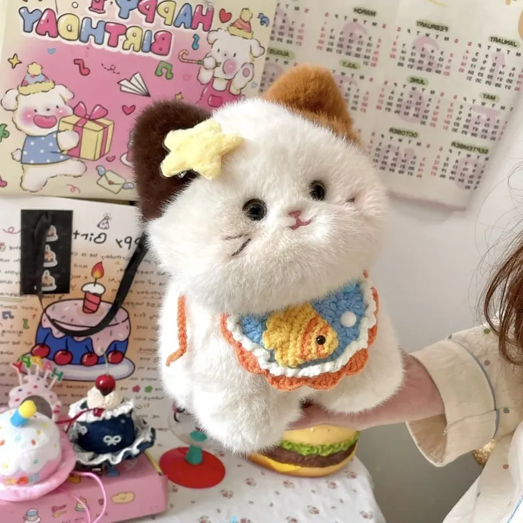 卡通变装三花小猫咪公仔玩偶毛绒玩具布娃娃女生睡觉抱毕业礼物