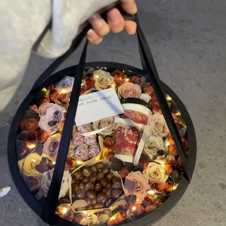 泽林入冬四件套奶茶板栗红薯山楂球创意花盒diy（含材料包）