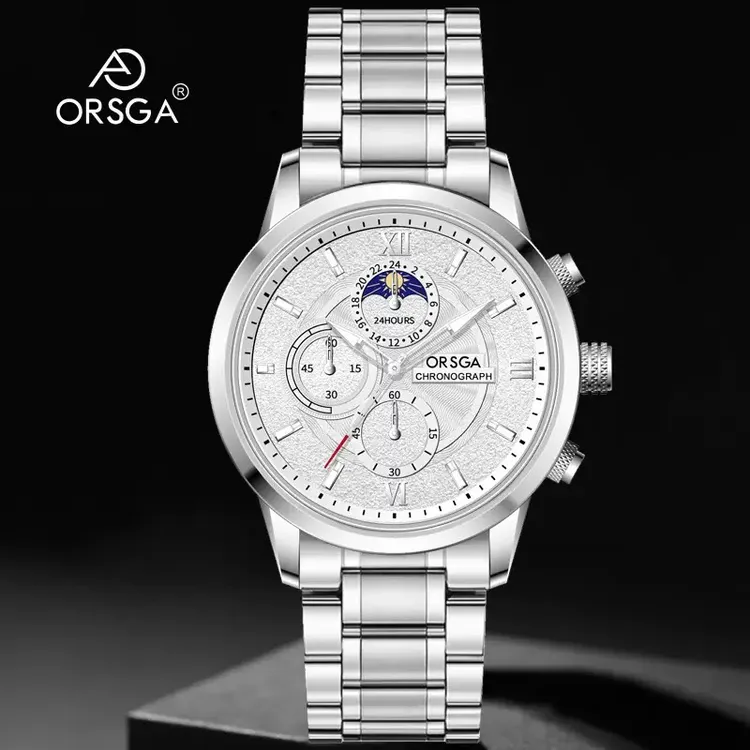ORSGA新款多功能商务男士手表轻奢高档防水休闲时尚夜光潮流腕表