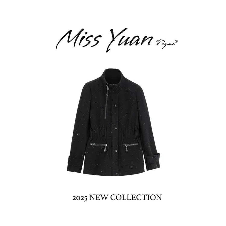 M.Y媛总 2025冬季新款高级设计感轻奢百搭极简短外套MY2367D