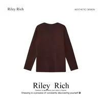 Riley Rich秋季新款新纱线宽松毛衣慵懒显瘦