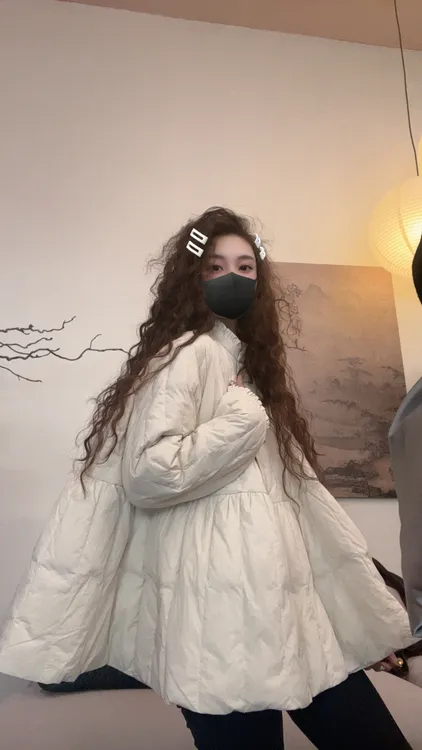 museguhui/木色古汇5150#纯色气质百搭时尚轻薄款娃娃羽绒服