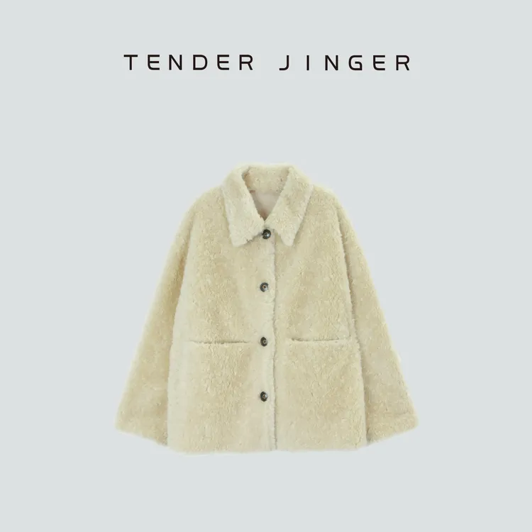 Tender Jinger【柔暖金砂】意大利莫斯娜初剪羊毛外套T54MYY41422