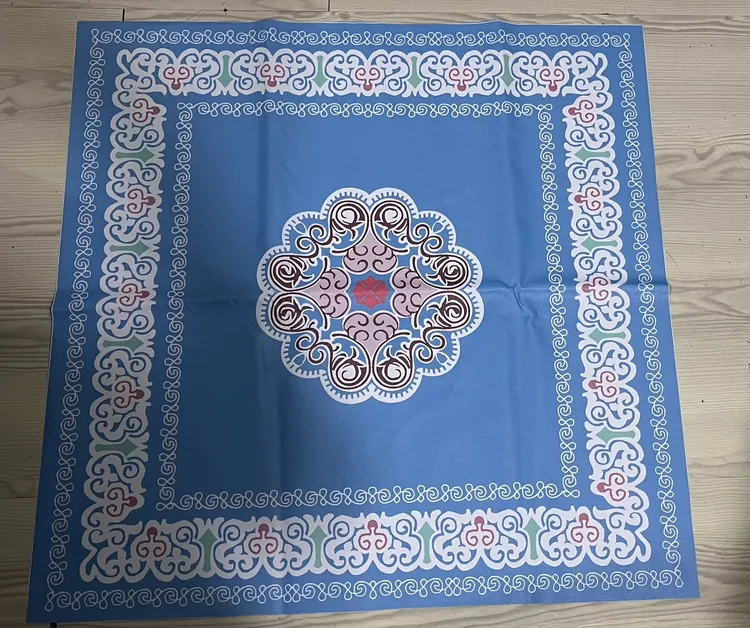 新疆包邮民族风隔热加厚印花家用餐垫垫子桌布桌垫蓝色花型