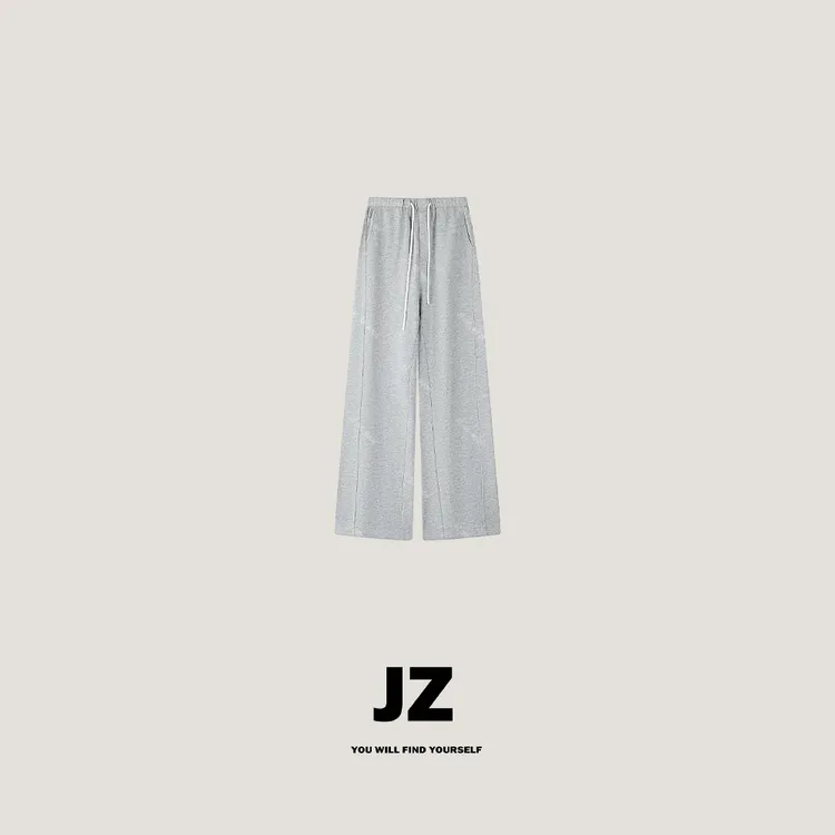 金子/JZ SO MUCH【月牙裤】简约棉质松紧抽绳休闲卫裤