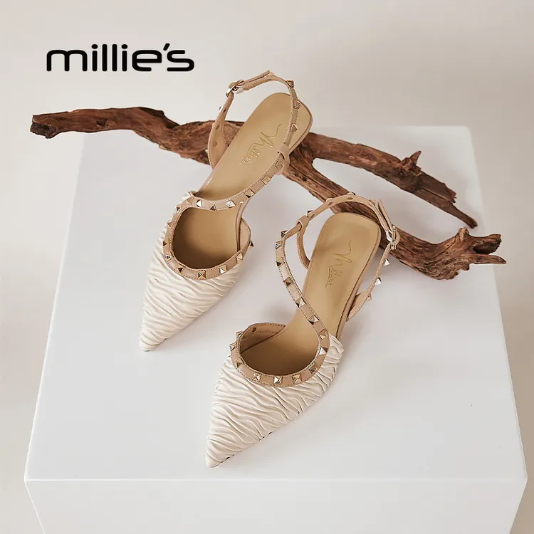 夏季一字带凉鞋简约时尚带跟凉鞋女士尖头高跟