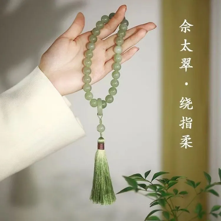 铜合金仿水晶手链 手串手持绕指柔手链古风配饰手串中式老型渐变