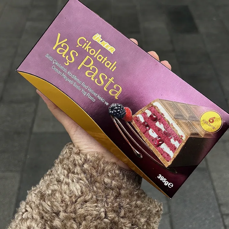 土耳其进口upker yes pasta巧克力树莓夹心蛋糕395g包邮网红蛋糕