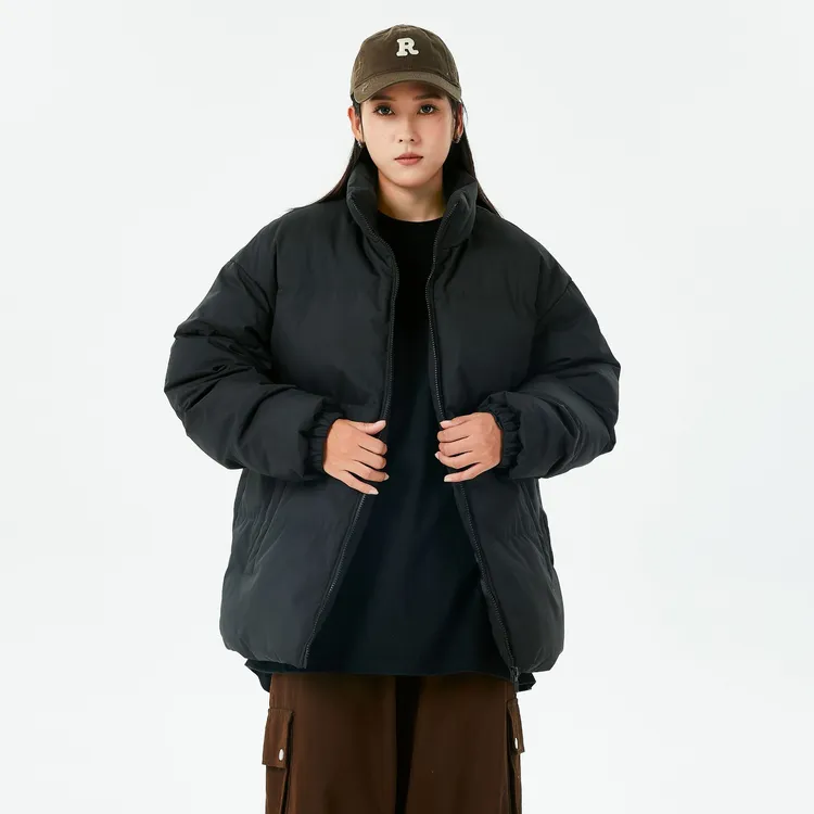 【建博优选】情侣棉服面包服运动短款宽松加厚保暖立领
