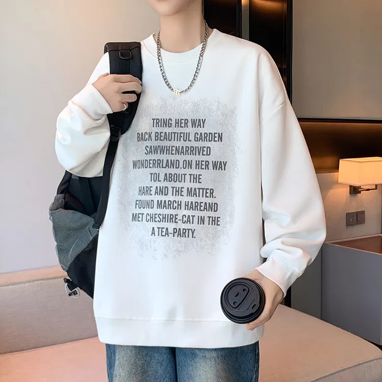 秋季潮流港风少年男士棉质卫衣潮牌具设计感时尚上衣适合青少年穿