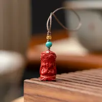 含辰砂工艺品含辰砂工艺品朱砂扎基拉姆手机挂件