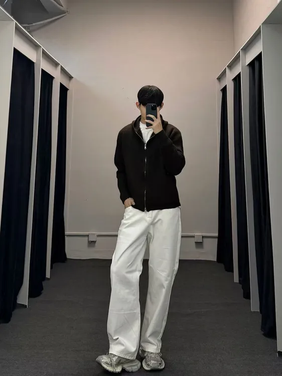 高级短款双拉链针织开杉秋冬混纺移针拉链连帽针织衫毛衣外套卫衣