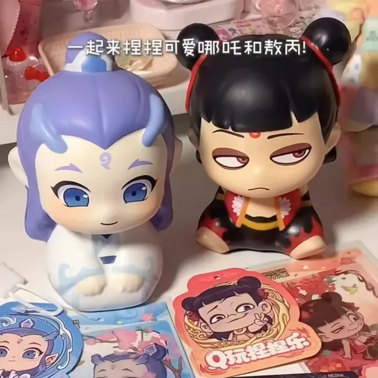 哪吒敖丙爆款捏捏乐魔童闹海慢回弹儿童捏捏手办公仔玩具解压神器