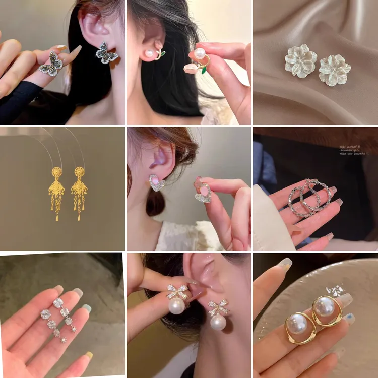 铜合金耳饰 阳光专链1 ins轻奢设计感感气质时尚韩版2025爆款耳环