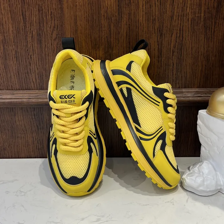 【运动码】男士春夏新款休闲鞋时尚百搭低帮软底轻便网面透气休闲鞋